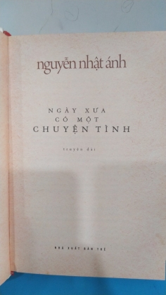 NGÀY XƯA CÓ MỘT CHUYỆN TÌNH 