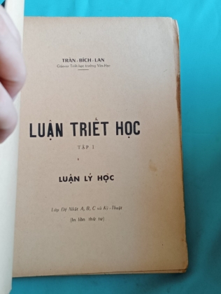 LUẬN TRIẾT HỌC LUẬN LÝ HỌC VÀ ĐẠO ĐỨC HỌC ĐỆ NHẤT ABCD