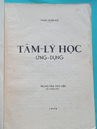 TÂM LÝ HỌC ỨNG DỤNG