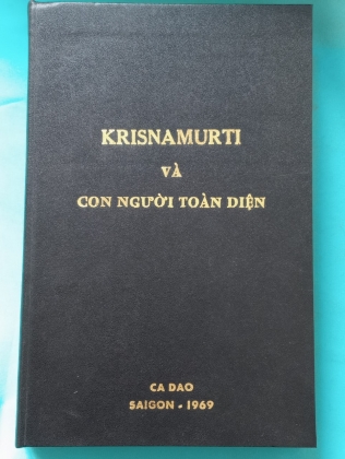 KRISNAMURTI VÀ CON NGƯỜI TOÀN DIỆN 