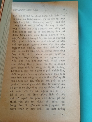 KRISNAMURTI VÀ CON NGƯỜI TOÀN DIỆN 