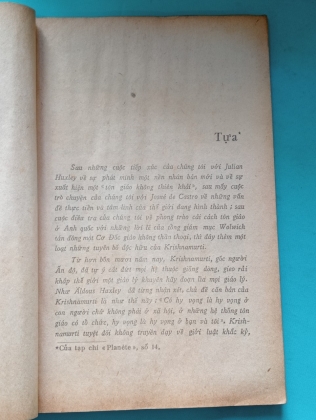 NÓI CHUYỆN VỚI KRISHNAMURTI