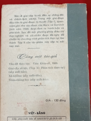 GIAI CẤP XÃ HỘI TẬP I HỌC THUYẾT MARX VÀ GURVITCH