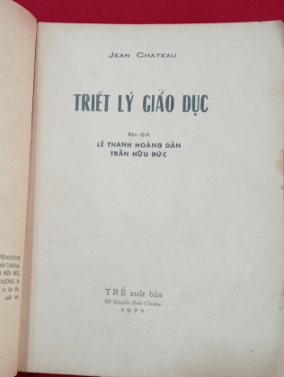 TRIẾT LÝ GIÁO DỤC- LÊ THANH HOÀNG DÂN