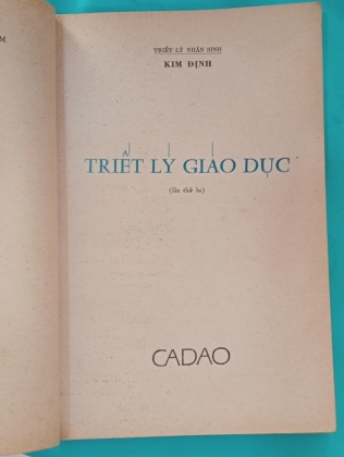 TRIẾT LÝ GIÁO DỤC