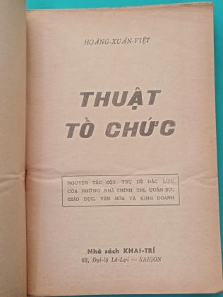 THUẬT TỔ CHỨC