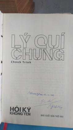 LÝ QUÍ CHUNG HỒI KÝ KHÔNG TÊN