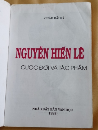 NGUYỄN HIẾN LÊ CUỘC ĐỜI VÀ TÁC PHẨM