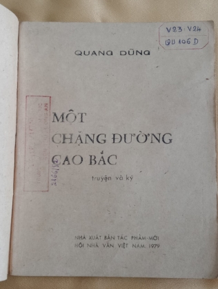 MỘT CHẶNG ĐƯỜNG CAO BẮC