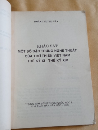 KHẢO SÁT ĐẶC TRƯNG NGHỆ THUẬT CỦA THƠ THIỀN VIỆT NAM THẾ KÝ X - THẾ KỶ XIV