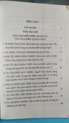 VĂN HÓA BIỂN MIỀN TRUNG VÀ VĂN HÓA BIỂN TÂY NAM BỘ