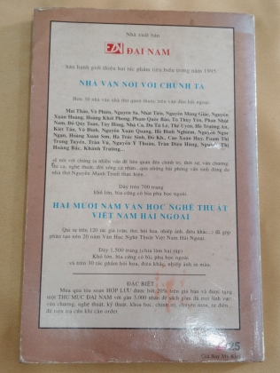 TẬP SAN VĂN HỌC NGHỆ THUẬT BIÊN KHẢO SỐ 25 THÁNG 10 VÀ 11 NĂM 1995