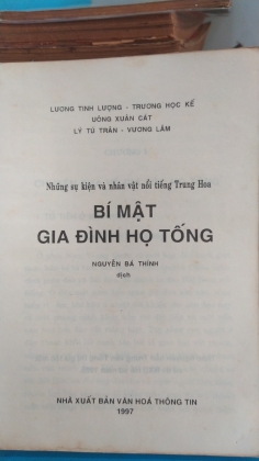 BÍ MẬT GIA ĐÌNH HỌ TỐNG 