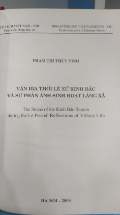 VĂN BIA THỜI LÊ XỨ KINH BẮC VÀ SỰ PHẢN ÁNH SINH HOẠT LÀNG XÃ