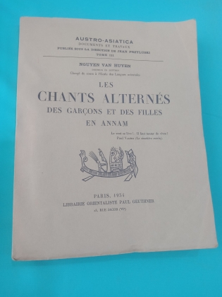 LES CHANTS ALTERNÉS DES GARCONS ET DES FILLES EN ANNAM