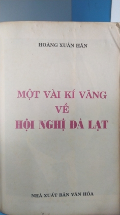 MỘT VÀI KÍ VÃNG VỀ HỘI NGHỊ ĐÀ LẠT 