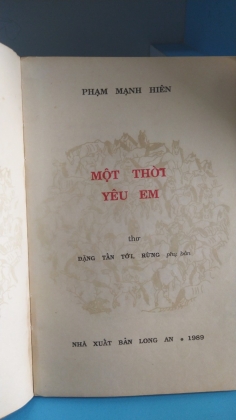 MỘT THỜI YÊU EM 