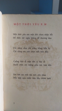 MỘT THỜI YÊU EM 