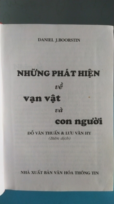 NHỮNG PHÁT HIỆN VỀ VẠN VẬT VÀ CON NGƯỜI  