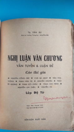 NGHỊ LUẬN VĂN CHƯƠNG 