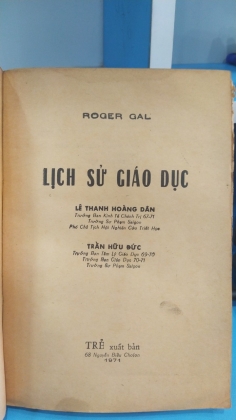 LỊCH SỬ GIÁO DỤC 