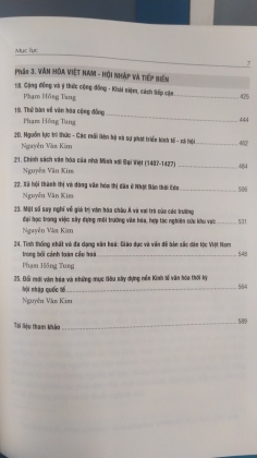 LỊCH SỬ VÀ VĂN HÓA TIẾP CẬN ĐA CHIỀU, LIÊN NGÀNH  