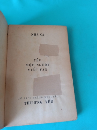 YÊU MỘT NGƯỜI VIẾT VĂN - NHÃ CA