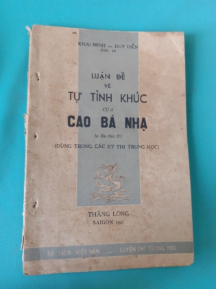 LUẬN ĐỀ VỀ TỰ TÌNH KHÚC CỦA CAO BÁ NHẠ