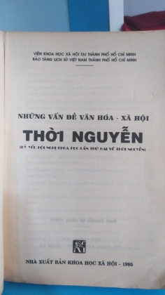 NHỮNG VẤN ĐỀ VĂN HÓA XÃ HỘI THỜI NGUYỄN    