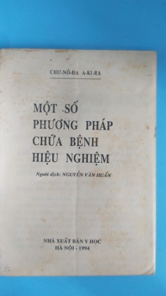 MỘT SỐ PHƯƠNG PHÁP CHỮA BỆNH HIỆU NGHIỆM  