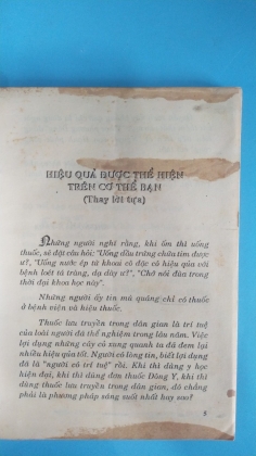 MỘT SỐ PHƯƠNG PHÁP CHỮA BỆNH HIỆU NGHIỆM  