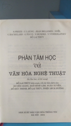 PHÂN TÂM HỌC VÀ VĂN HỌC NGHỆ THUẬT - VÀ TÍNH CÁCH DÂN TỘC 