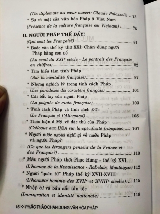 PHÁC THẢO CHÂN DUNG VĂN HÓA PHÁP 
