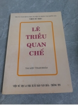 LÊ TRIỀU QUAN CHẾ 