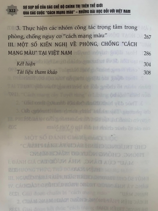 SỰ SỤP ĐỔ CỦA CÁC CHẾ ĐỘ CHÍNH TRỊ TRÊN THẾ GIỚI QUA CÁC CUỘC “CÁCH MẠNG MÀU”