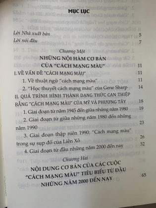 SỰ SỤP ĐỔ CỦA CÁC CHẾ ĐỘ CHÍNH TRỊ TRÊN THẾ GIỚI QUA CÁC CUỘC “CÁCH MẠNG MÀU”