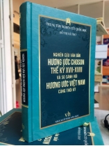 Nghiên cứu văn bản hương ước Choson thế kỷ XVII-XVIII và so sánh với hương ước Việt Nam cùng thời kỳ