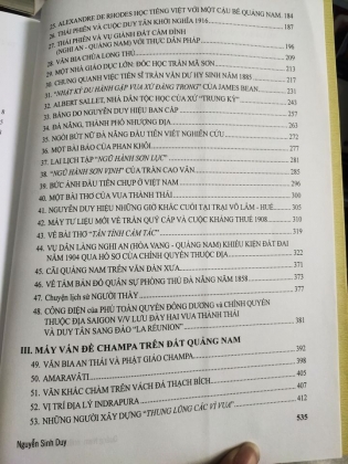 QUẢNG NAM NHỮNG VẤN ĐỀ LỊCH SỬ