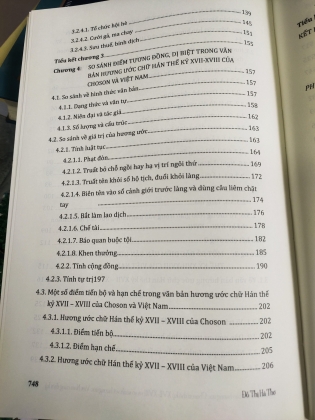 Nghiên cứu văn bản hương ước Choson thế kỷ XVII-XVIII và so sánh với hương ước Việt Nam cùng thời kỳ