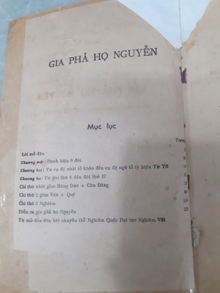 GIA PHẢ HỌ NGUYỄN