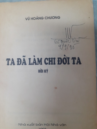 TA ĐÃ LÀM CHI ĐỜI TA