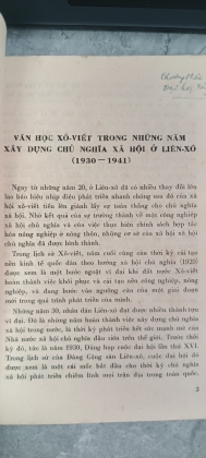 LỊCH SỬ VĂN HỌC XÔ-VIẾT