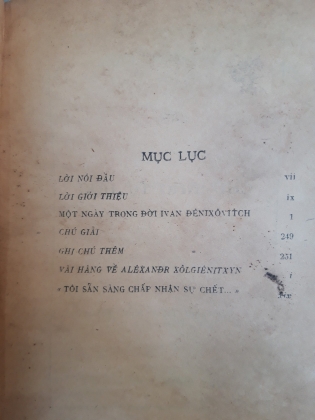 MỘT NGÀY TRONG ĐỜI IVAN ĐÊNIXÔVITCH