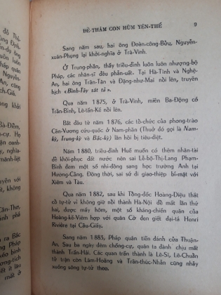 ĐỀ THÁM CON HÙM YÊN THẾ