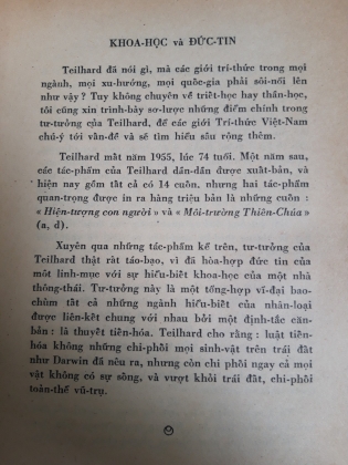 KHOA HỌC VÀ ĐỨC TIN 