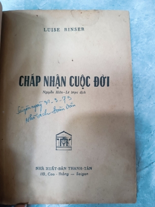 CHẤP NHẬN CUỘC ĐỜI