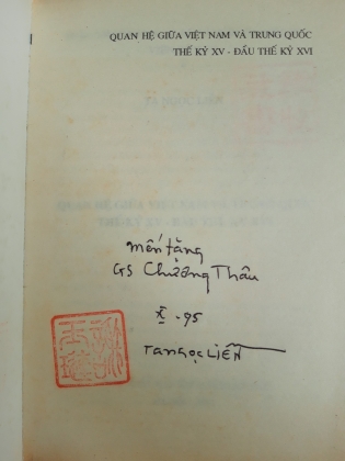 QUAN HỆ GIỮA VIỆT NAM VÀ TRUNG QUỐC THẾ KỶ XV - ĐẦU THẾ KỶ XVI 