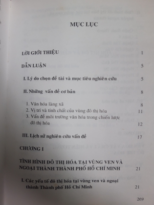 VĂN HÓA LÀNG XÃ TRƯỚC SỰ THÁCH THỨC CỦA ĐÔ THỊ HÓA TẠI THÀNH PHỐ HỒ CHÍ MINH 