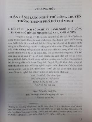 LÀNG NGHỀ THỦ CÔNG TRUYỀN THỐNG TẠI THÀNH PHỐ HỒ CHÍ MINH 