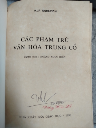 CÁC PHẠM TRÙ VĂN HÓA TRUNG CỔ